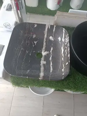 Marble-Like Black Sink