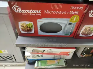 Ramtons 20 Liters Microwave+Grill Silver- Rm/240