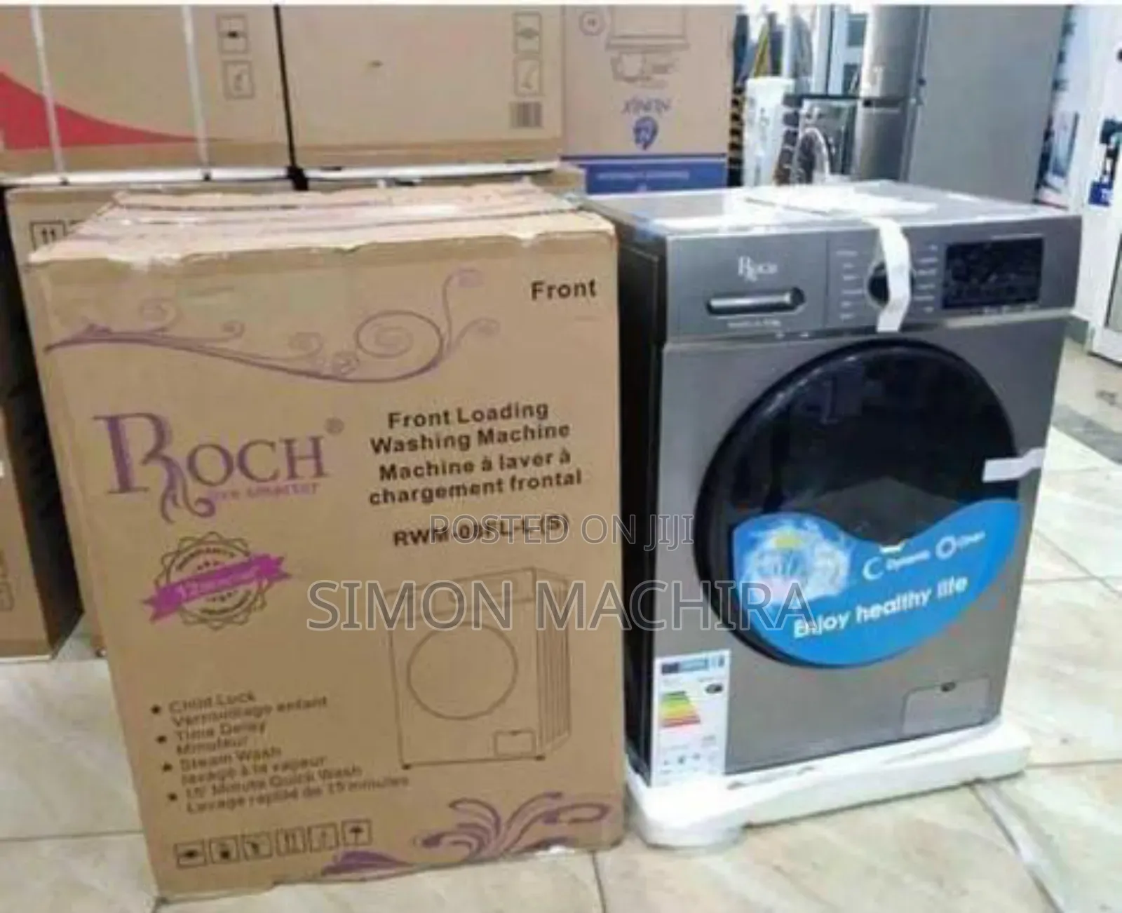 Roch 8kgs Washing Machine Front Load Washing Machine