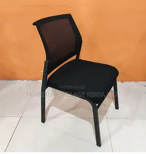Office Chair:Comfortable Armless Study Chair -Mesh Backrest