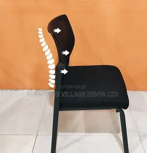 Office Chair:Comfortable Armless Study Chair -Mesh Backrest