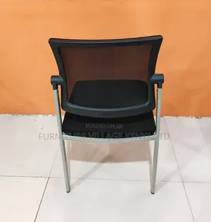 Office Chair:Comfortable Armless Study Chair -Mesh Backrest