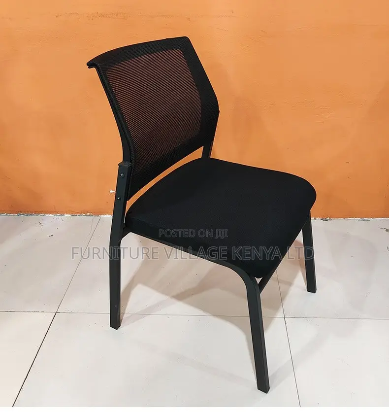 Office Chair:Comfortable Armless Study Chair -Mesh Backrest