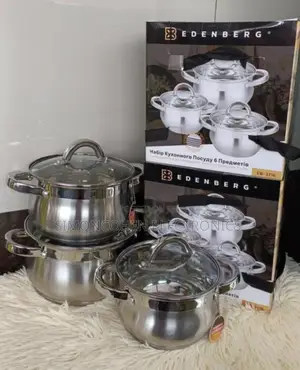6 Pieces Edenberg Eb-3716 Stainless Steel Cookware Set