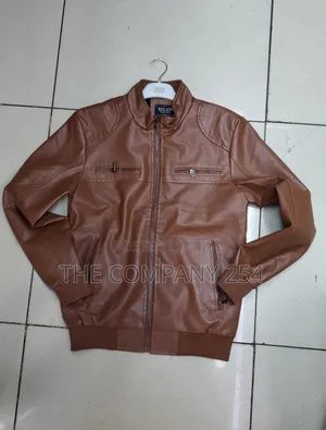 Quality Official Business Leather Plain Jacket in Stock