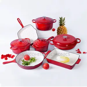 11pcs Enamel Cast Iron Cooking Pots