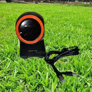 Compact Design 2d Desktop Round Table Mount Barcode Scanner