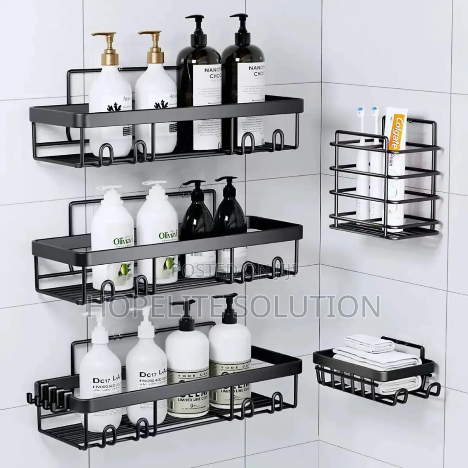 5 PCS Bathroom Organizer