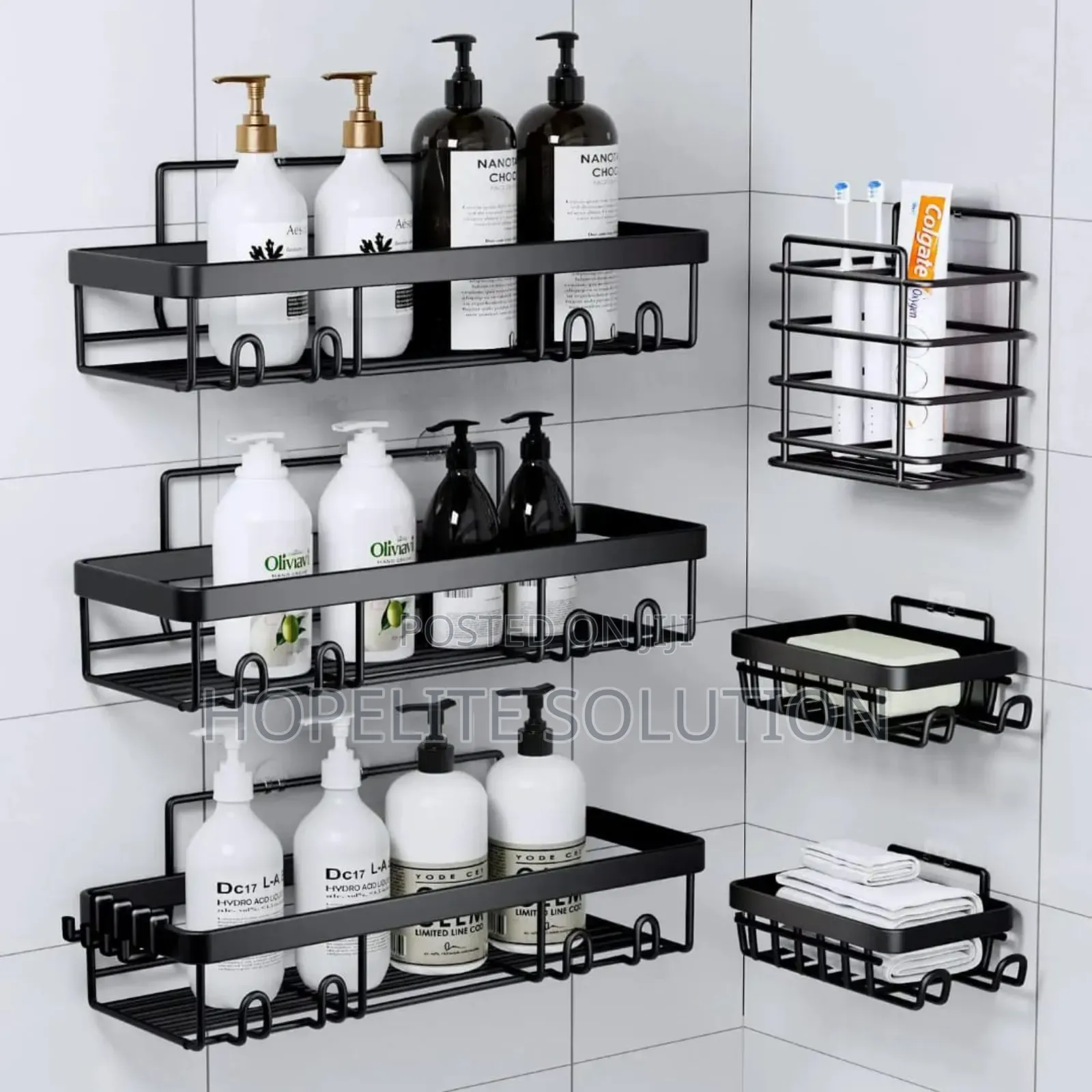 6 PCS Bathroom Organizer