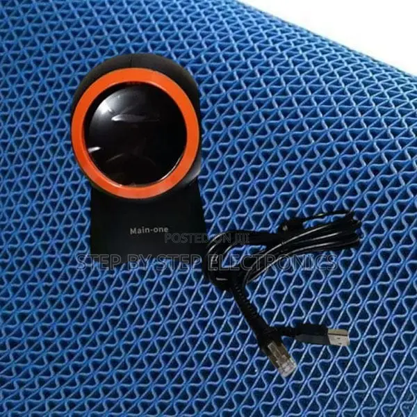 Space Efficient 2d Desktop Round Table Mount Barcode Scanner