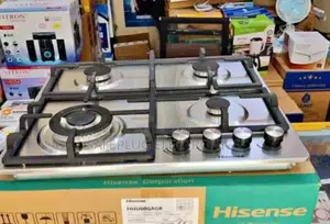 Hob Cooker 4 Burner Hisense, 60cm; Stainless Steel