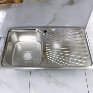 Stainless Kitchen Sink Single Bowl, Single Drain