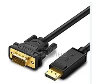 Ugreen Dp Male to Vga Male Cable 1.5m (Black)