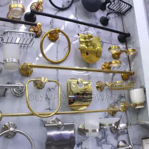 Gold Bathroom Accessories Set (Brimix)