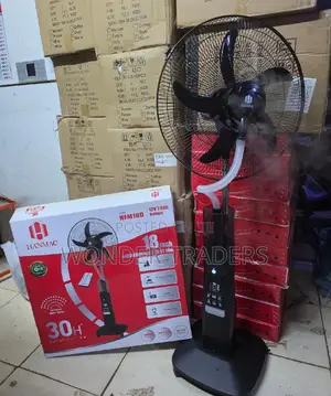 Hanmac Standing Fan 18 Inches Has Humidifier Rechargeable