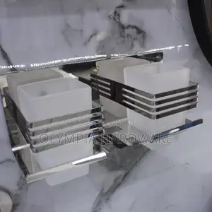Silver Toothbrush Holder