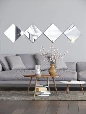 2. "Diamond Shine Wall Mirror – Acrylic Décor Piece"
