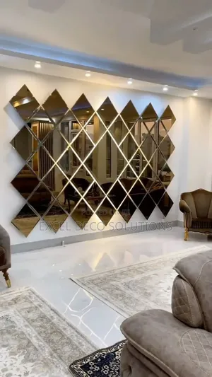 "Reflective Diamond – Frameless Acrylic Wall Mirror