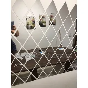19. "Hanging Diamond Mirror – Lightweight Acrylic Wall