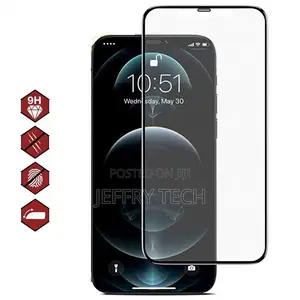 Glass Unbreakable Glass Full Protection 21h for iPhone12 -Bl