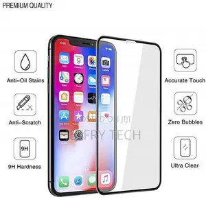 Glass 9d Full Protection Glass for iPhone Xr - Black
