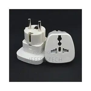 Universal European Multi-Socket Power Adapter