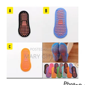 Trampoline Socks, Yoga Socks Nonslip, Multiple Colours