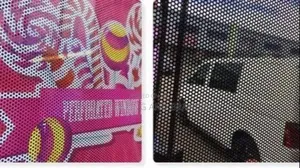One Way Dotted Sticker_ One Side Vision