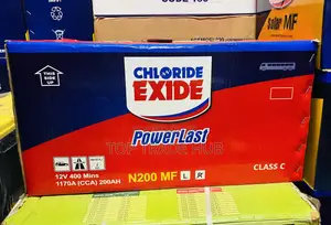 Commercial Chloride Exide Powerlast 12v N200 Mf Battery