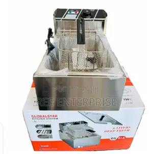 High Powered Heating Element 6 Litres Single Deep Fryer