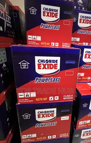 Automotive Chloride Exide Powerlast Ns70 Mf Battery 65ah