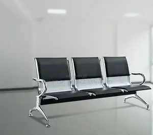 Benches: 3-Seater Metallic Outdoor Guest Lobby Bench