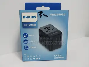 Philips Universal Travel Socket Plug Adapter With Usb Ports