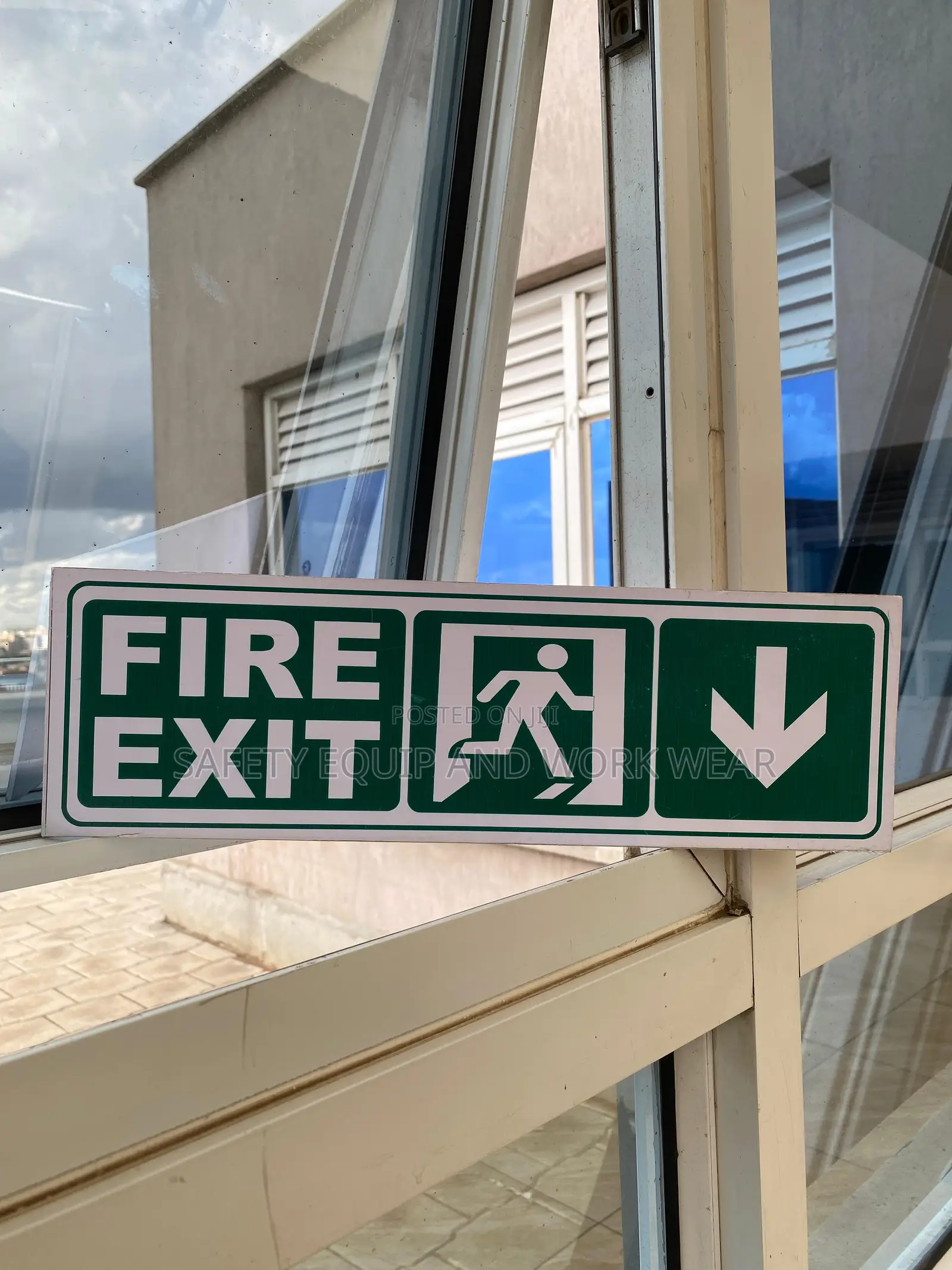 Fire Exit Sign High End Finish