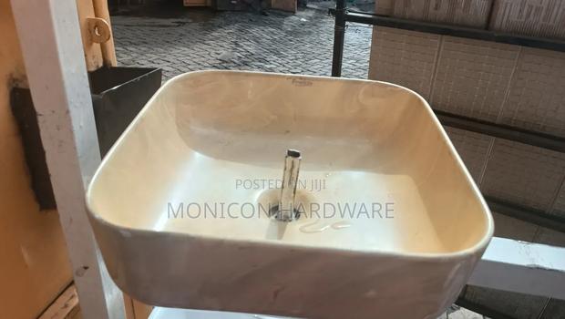 Brown Tabletop Hand Wash Basin - main view