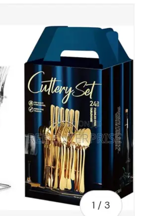 Elegant Silver Finish Cutlery Set