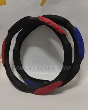 Universal Fit Soft Spongy Colored Steering Wheel Cover