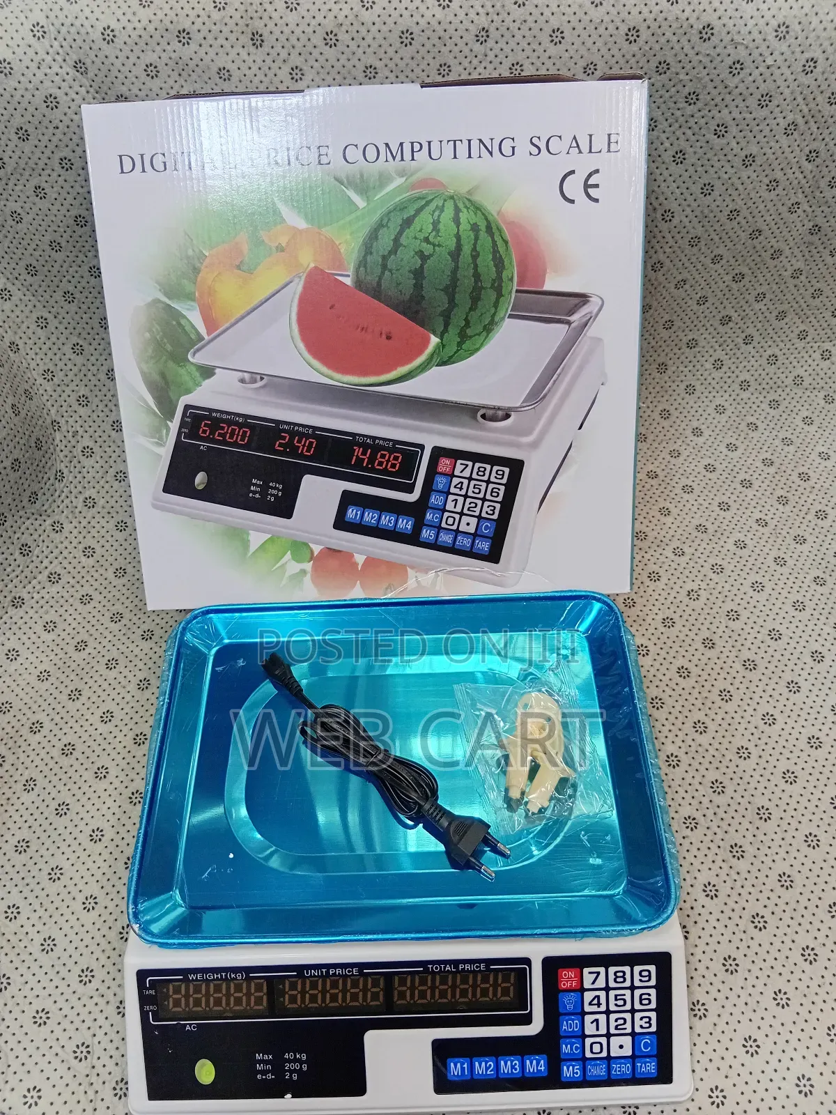 Digital Computing Scale Armless Acs 40kg