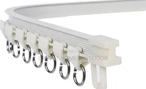 Bendable White Aluminum Curtain Rail and Double Rail
