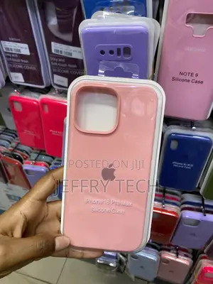 Eco-Friendly Liquid Silicone iPhone 16 Pro Max Case-Pink