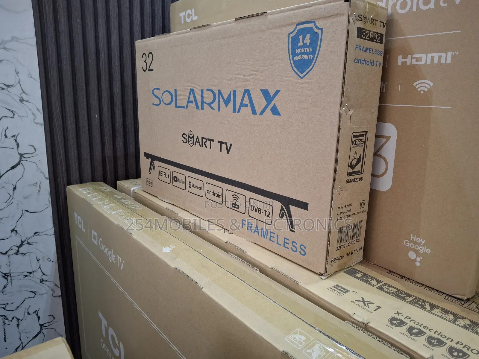Solarmax 32 Inch Smart Android Tv Frameless With Bluetooth