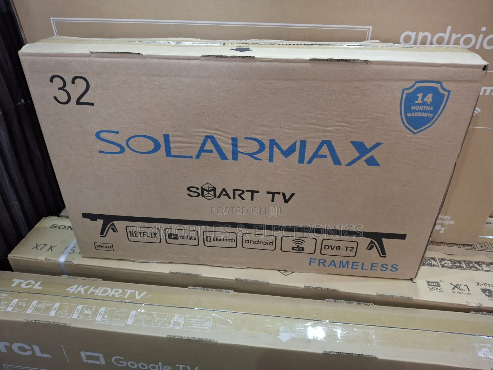 Solarmax 32 Inch Smart Android Tv Frameless With Bluetooth