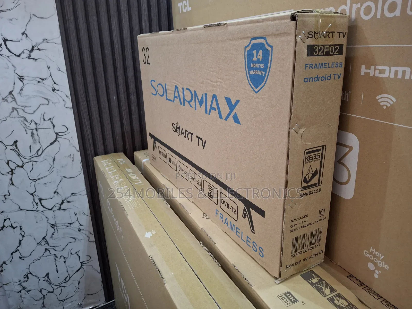 Solarmax 32 Inch Smart Android Tv Frameless With Bluetooth