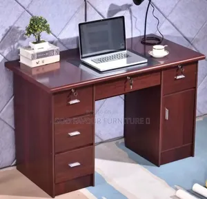 Brown Elegant Modern Executive Office Desk/Table Wz5aj
