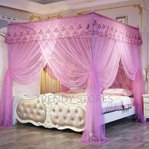 Pink Square Mosquito Net