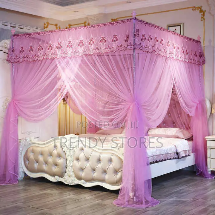 Pink Square Mosquito Net