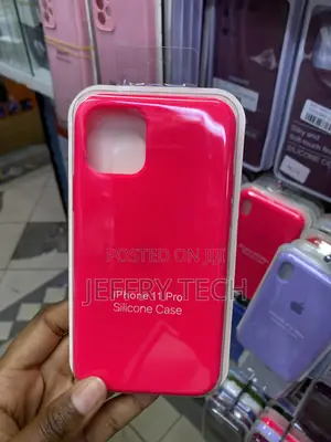 Deenakin iPhone 11 Pro Silky Liquid Silicone Case -Hot Pink
