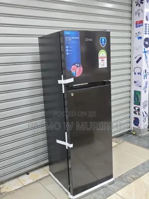 Midea Fridge 173l Double Door Frost, Dark