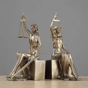 *Goddesses Justice Bookends Statues, Greek Lady