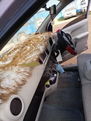Baije Car Interior Fitted With Matchy Fluffy Dashboard Cover